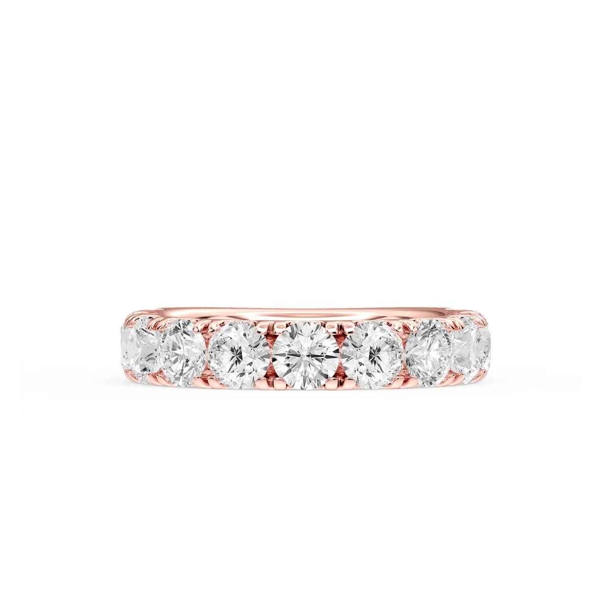 Round Shape Lab Grown Diamond Wedding Band